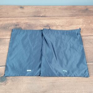 Prada Dust Bags Set of 2 Dark Gray Shoe Bag Pouch Luxury Accessory